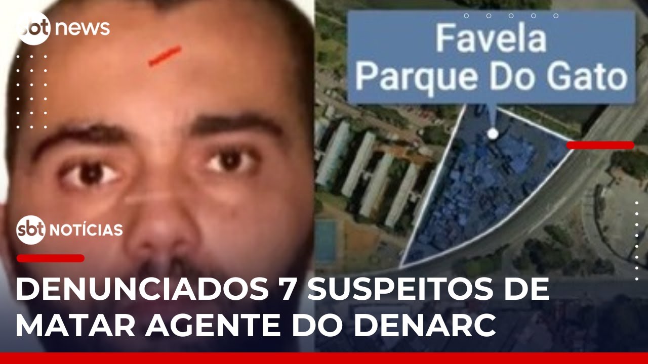 SBT Notícias: MP denuncia 7 suspeitos pela morte de policial civil na Favela do Gato