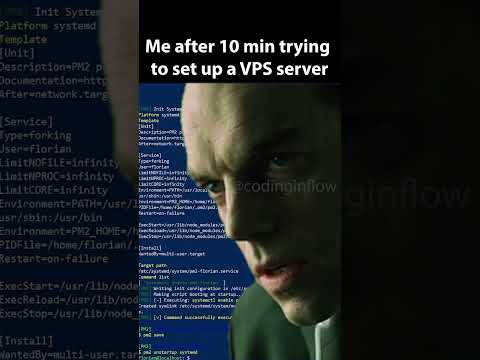 Setting up a VPS server be like... #codingmemes #programmingmemes #developermemes #webdeveloper