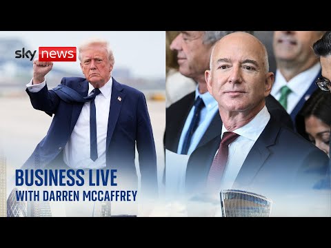 Amazon accused of 'hostile' act over Trump tariffs | Business Live with Darren McCaffrey