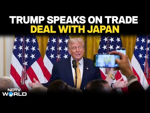 President Trump Speaks On Trade Deal With Japan | USA | EU Trade Deal | Gaza | NDTV 24x7 Live