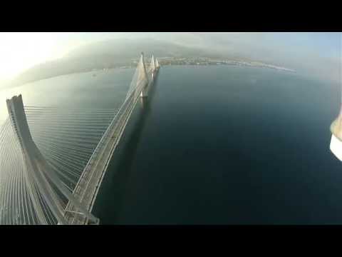 SJ5000 plus Drone flight over one of the world's longest bridges Rio Antirio Bridge - UCyly0SkVXoQ3nHbKj1QignA