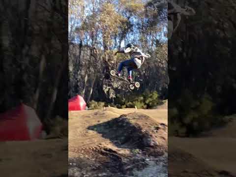 Mountainboarding at the ski resort during the off season