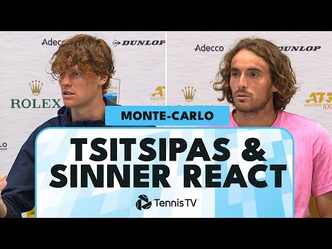 Stefanos Tsitsipas & Jannik Sinner React To Thrilling Semi-Final 🗣️ | Monte-Carlo 2024