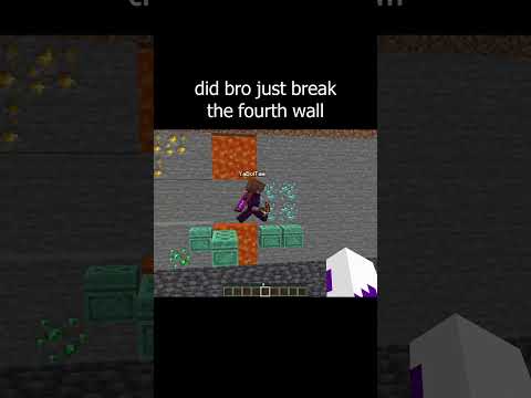 did bro just break the fourth wall