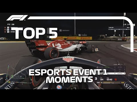 Top 5 Moments | F1 Esports Pro Series 2019 Event 1
