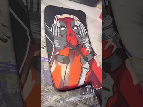 J’ai peint un couteau en deadpool balance ton avis !! ✨#deadpool #art