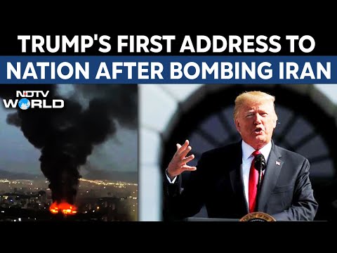 US Attacks Iran | Strikes Were Spectacular Military Success: Trump To nation After US Bombs Iran