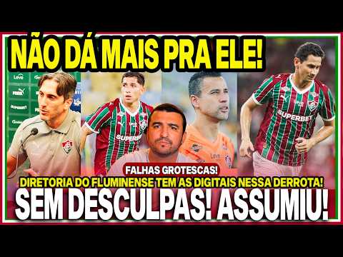 Zubeldia Assume Culpa pela Derrota do Fluminense no Flaflu e Critica Direção do Clube