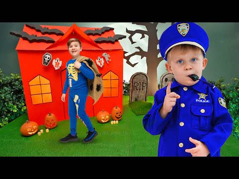 ハロウィン警察👮♂️ロマが飾りを盗んだ!? 子ども向けストーリー