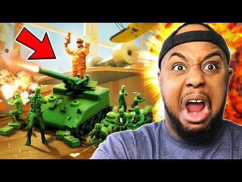 KEVIN vs 1000 TOY ARMY SOLDIERS | Attack on Toys - UCrkfdiZ4pF3f5waQaJtjXew