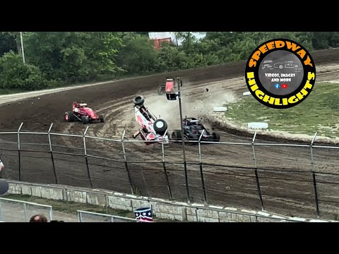 One blink of daylight, then nothing but consequences at wilmot raceway 2023 - dirt track racing video image
