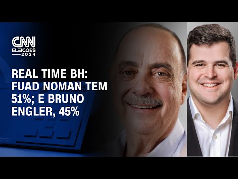 ​Real Time BH: Fuad Noman tem 51%; e Bruno Engler, 45% | AGORA CNN