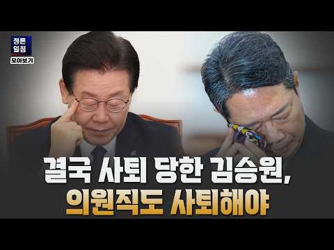 결국 사퇴 당한 김승원, 의원직도 사퇴해야 [정론일침 <strong>모아보기</strong>]