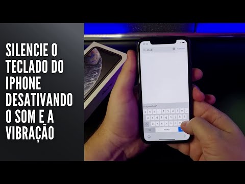 Silencie o teclado do iPhone desativando o som e a vibração