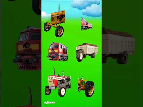 Train video 🚆😲Tractor video Mahindra Tractor 275 Distractor vfx magic video#shorts  #shortvideo