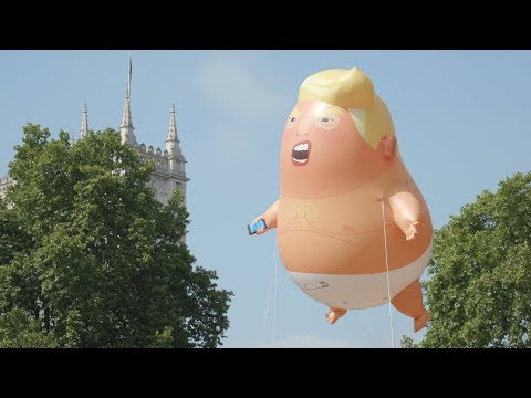 Baby blimp "giving Trump a taste of his own medicine", says designer Matt Bonner