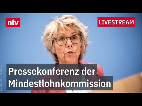 LIVE: Pressekonferenz der Mindestlohnkommission