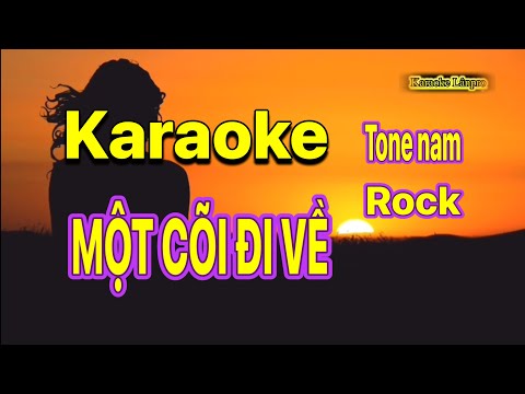 Karaoke MỘT CÕI ĐI VỀ - Tone nam - Rock - @karaokelanpro3511