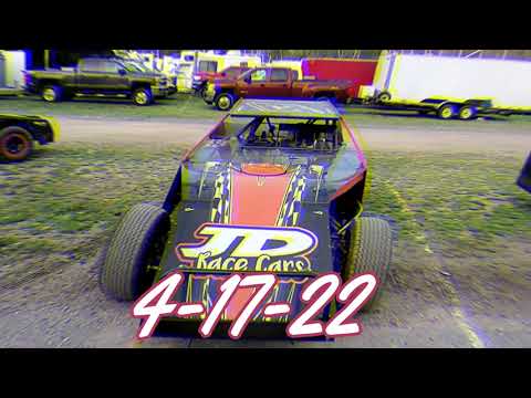 In Car Cam of C.J. Volluz at Highland Speedway 4-16-22 - dirt track racing video image