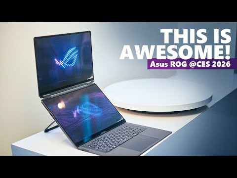Asus ROG @CES2026 – Dual-Screen laptops, 1000-Nits OLEDs, and a Hideo Kojima tablet!
