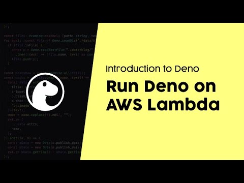 Deploy Deno to AWS Lambda