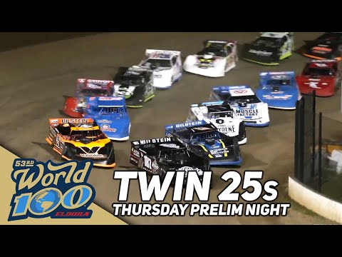 Thursday Twin 25s | 2023 World 100 at Eldora Speedway - dirt track racing video image