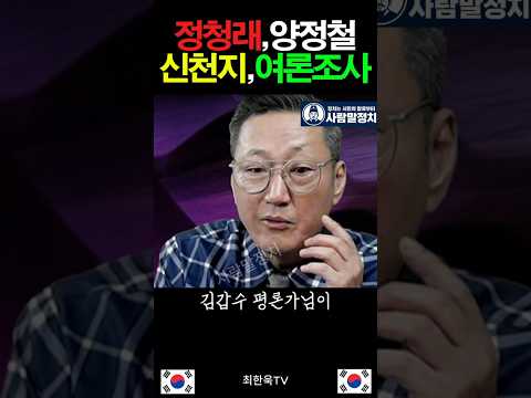 정청래와 양정철 그리고 신천지와 <strong>여론조사</strong>