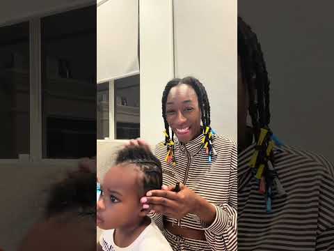 Braiding baby boy