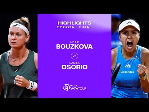 Marie Bouzkova vs. Camila Osorio | 2024 Bogota Final | WTA Match Highlights