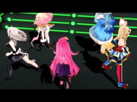 Vtuberの動画サムネイル - 【full】【mmd】ハッピーシンセサイザ #mmdホロライブ #ホロライブmmd  #ほろふぁいぶ