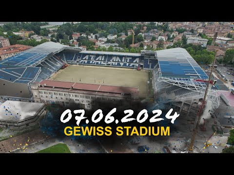Gewiss Stadium: demolizione Distinti Sud completata