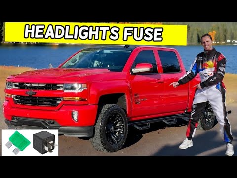 CHEVROLET SILVERADO HEADLIGHTS FUSE LOCATION REPLACEMENT 2014 2015 2016 2017 2018 2019