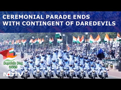 Republic Day Parade | Republic Day Ceremonial Parade Ends with Contingent of Daredevils