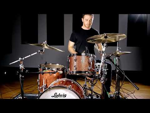 Ludwig Classic Maple - Hybrid Copper Sparkle | New Drum Wrap Finish