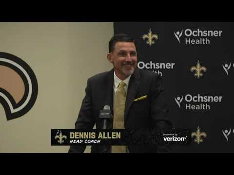 Saints Head Coach Dennis Allen Press Conference - Media Q&A video clip
