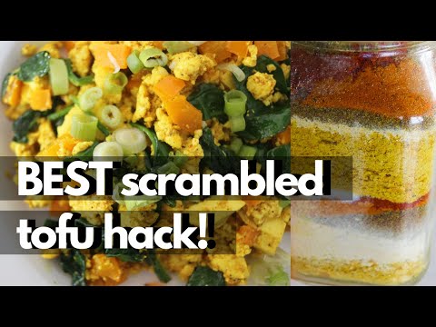 BEST SCRAMBLED TOFU HACKS (Make-Ahead Scrambled Tofu Seasoning Recipe!)