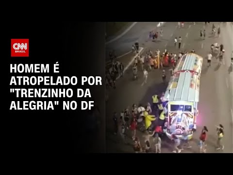 ​Homem é atropelado por “trenzinho da alegria” no Carnaval do DF | CNN 360°