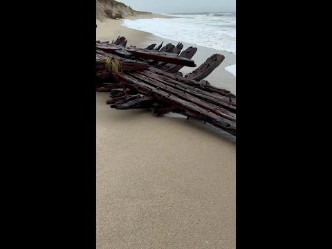 Nor'easter uncovers century-old shipwreck in Massachusetts