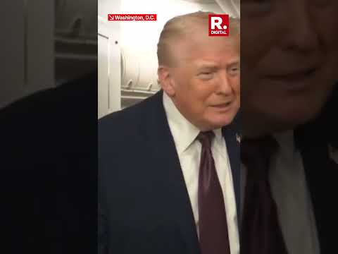 Trump Says 'Not Karoline' While Seeking Handhold on Air Force One