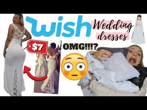 I BOUGHT WISH WEDDING DRESSES FOR $10 | THIS WAS A SHOCK!!!! - UCrIZaW33KeTk7mWLtIEA3iw