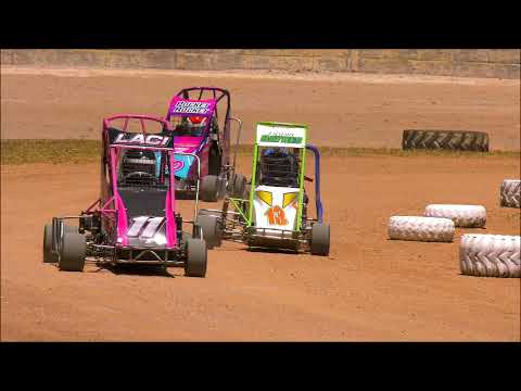 Junior Quarter Midgets Race 9# Laang Speedway 28-12-2021 - dirt track racing video image