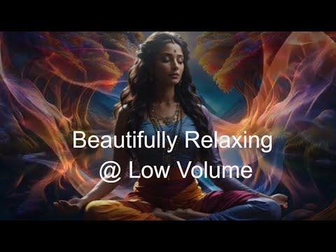 Beautifully Relaxing @ Low Volume - Beautiful Flowing Colors Surround a Peacefully Meditating Woman