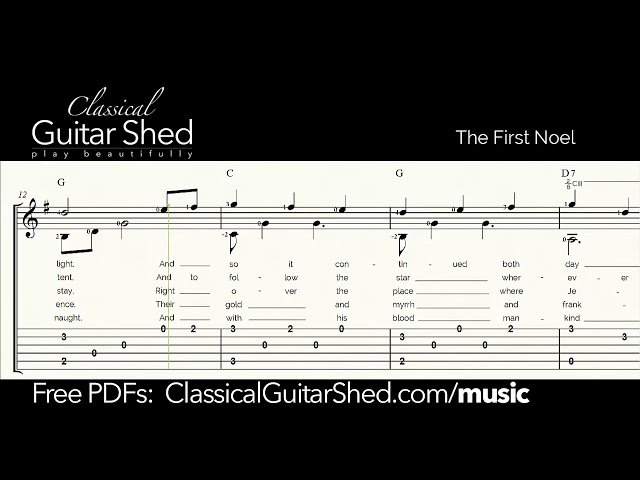 Download Your Free Classical Guitar Christmas Sheet Music PDF