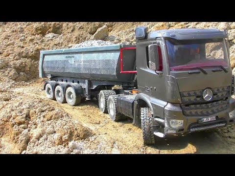RC VEHICLES AT THE BIGGEST CONSTRUCTION SITE! TAMIYA GLOBE LINER 6X6! TRUCK OVERLOAD! - UCT4l7A9S4ziruX6Y8cVQRMw