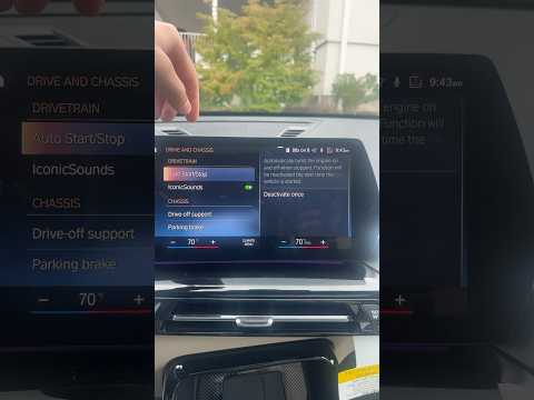 How to disable the Start&Stop in the BMW X1? (with video)