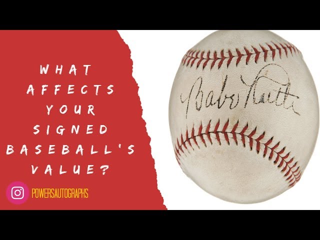 How Much Is An Autographed Baseball Worth?