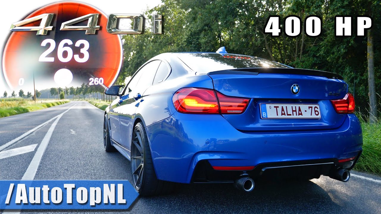 400HP BMW 440i F36 | 0-260 ACCELERATION & M PERFORMANCE EXHAUST SOUND by AutoTopNL