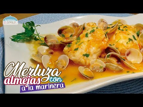 Merluza con almejas a la marinera ¡Súper fácil y espectacular! - Recetas paso a paso, tutorial - UC5ONfXPjWgqElh0NZaRJ1tg