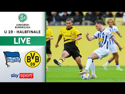 LIVE 🔴 Hertha BSC - Borussia Dortmund | U19 Bundesliga | Halbfinale 2 - Rückspiel