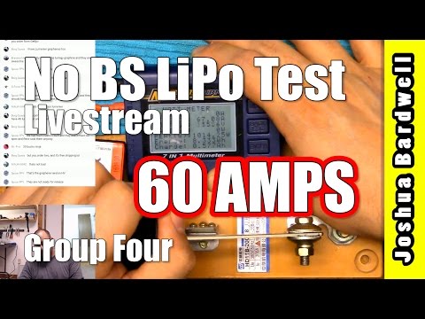 Quadcopter Battery LiPo Testing Livestream | 60 AMP DISCHARGE | Group Four - UCX3eufnI7A2I7IkKHZn8KSQ